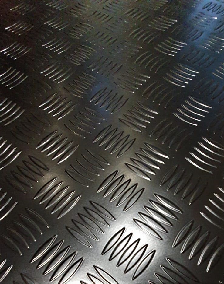 Black Aluminium Chequer Plate Black Aluminium Chequer Plate